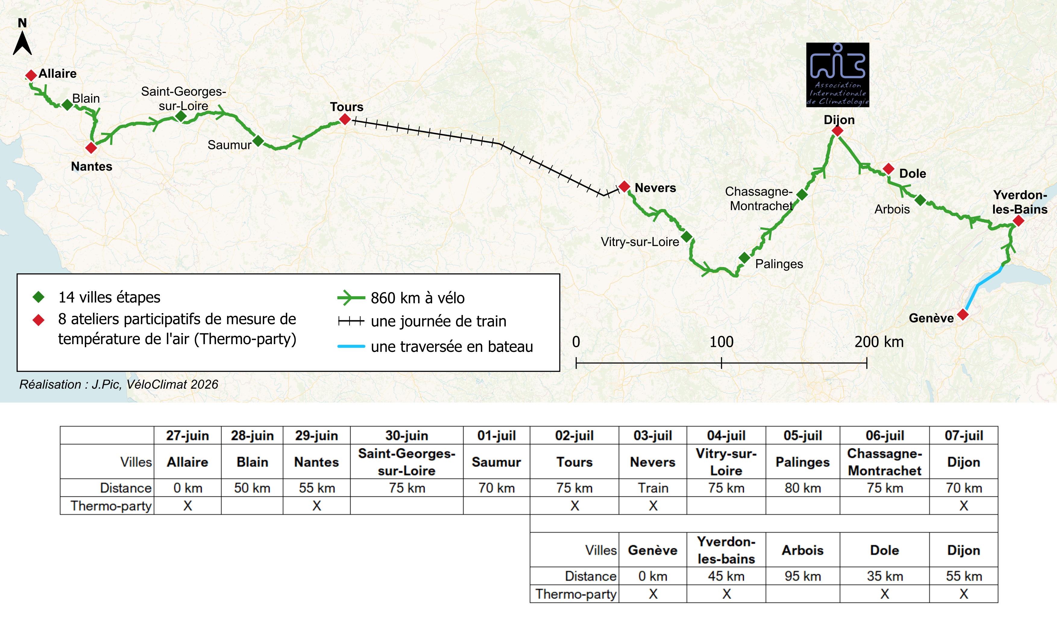 Parcours de la VeloClimat 2026